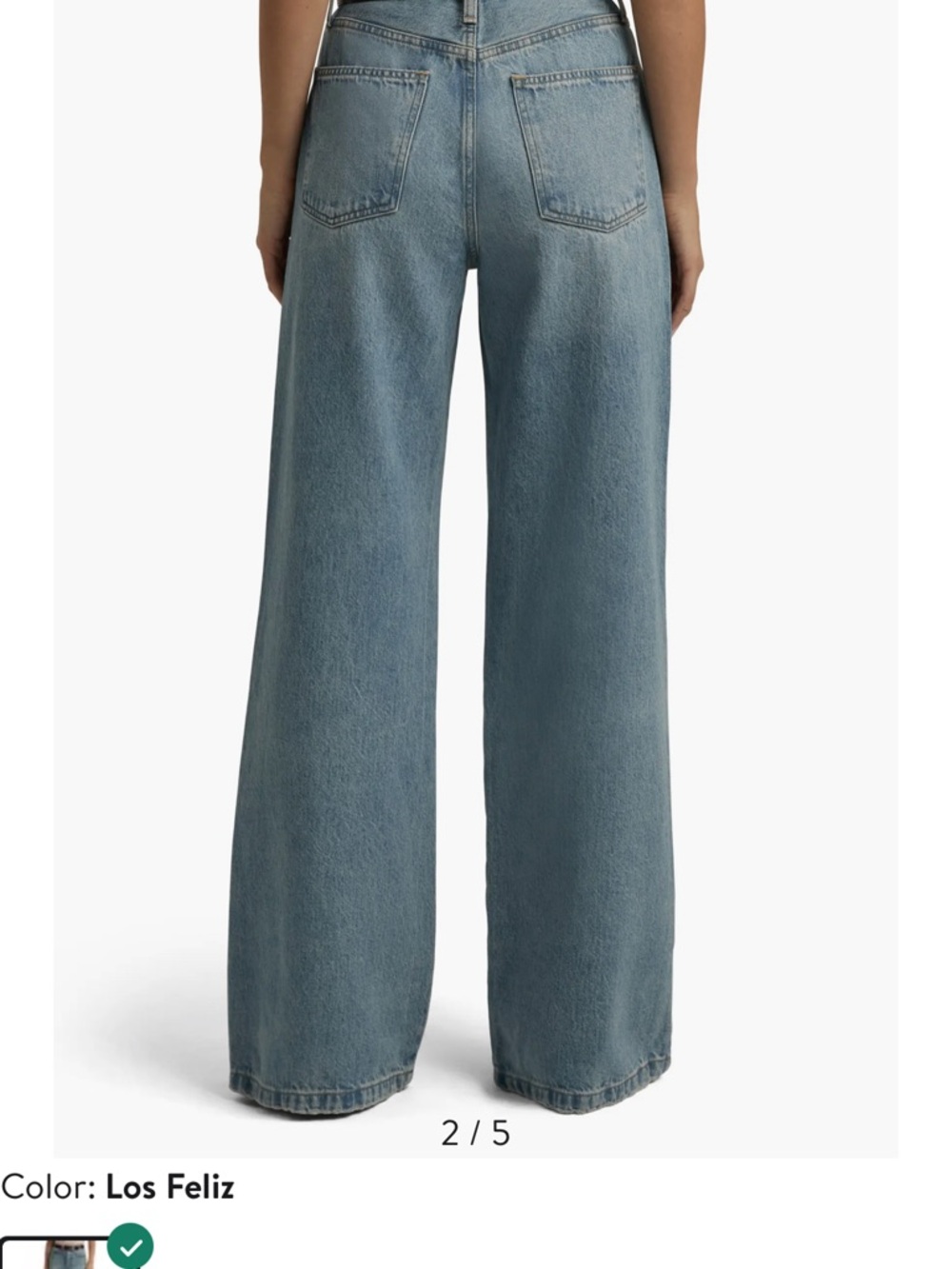 Favorite Daughter The Masha Light Wash Denim Jeans size 30 High rise wide leg - Picture 2 of 10